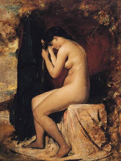 William Etty Seated Female Nude France oil painting art